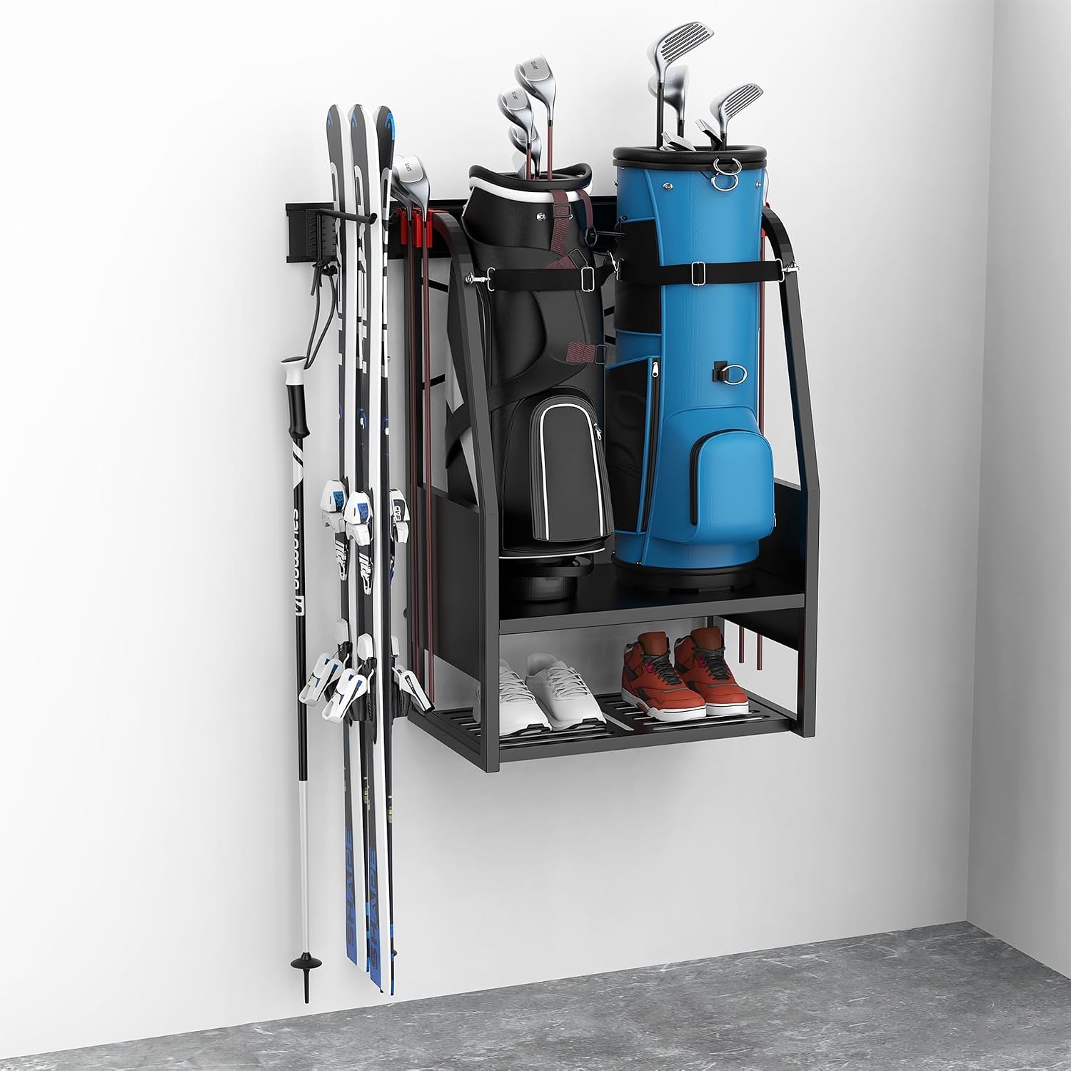 Golf Equipment Organizer For Garage - Organisateur mural pour sacs de golf,