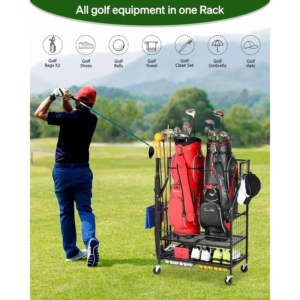 Golf Equipment Organizer For Garage - -Organisateur de Garage de stockage de