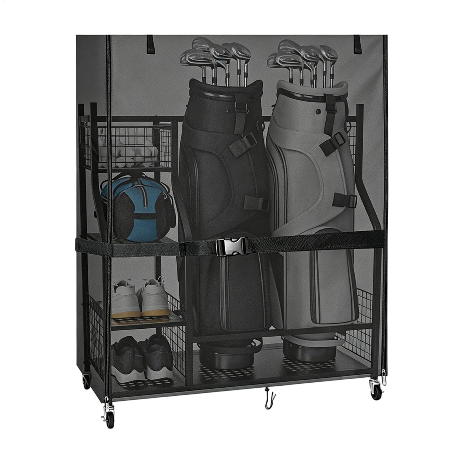 Golf Equipment Organizer For Garage - Housse anti-poussière pour support de rangement