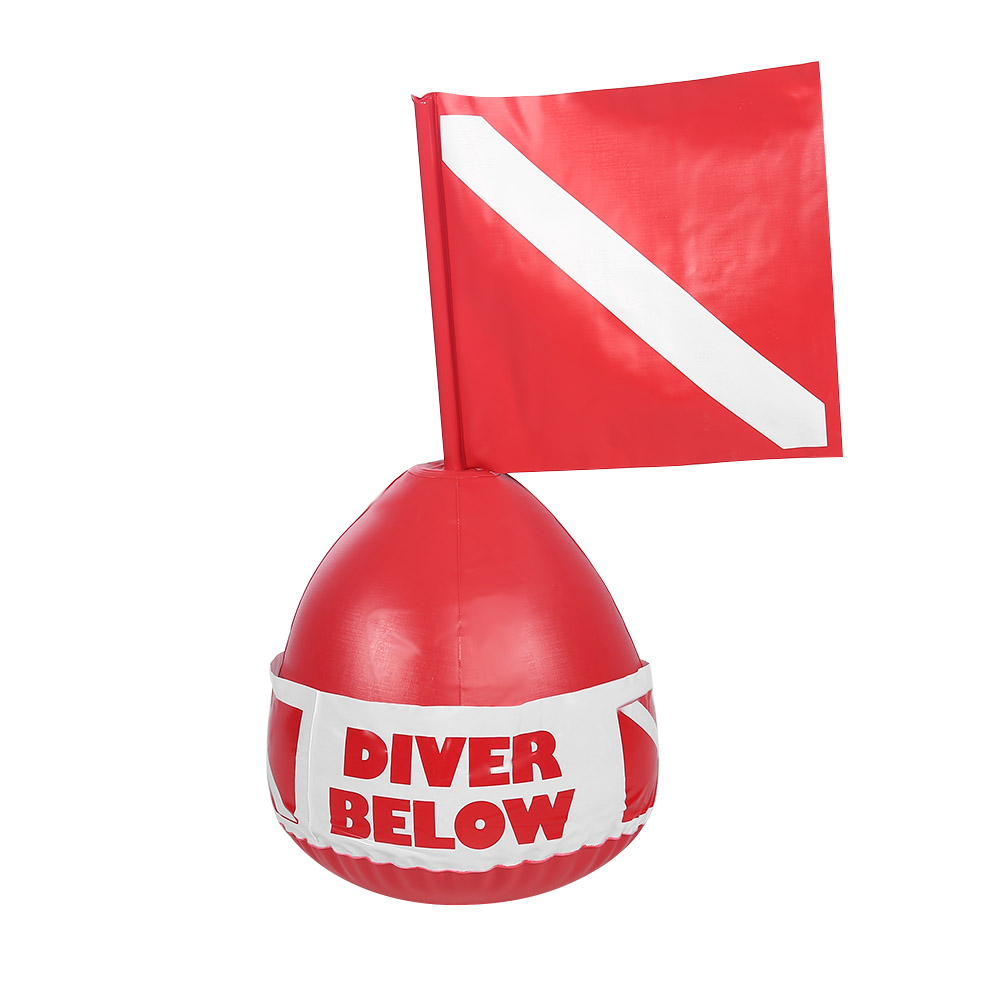 Ball Marker Set - Bouée de plongée gonflable avec drapeau,