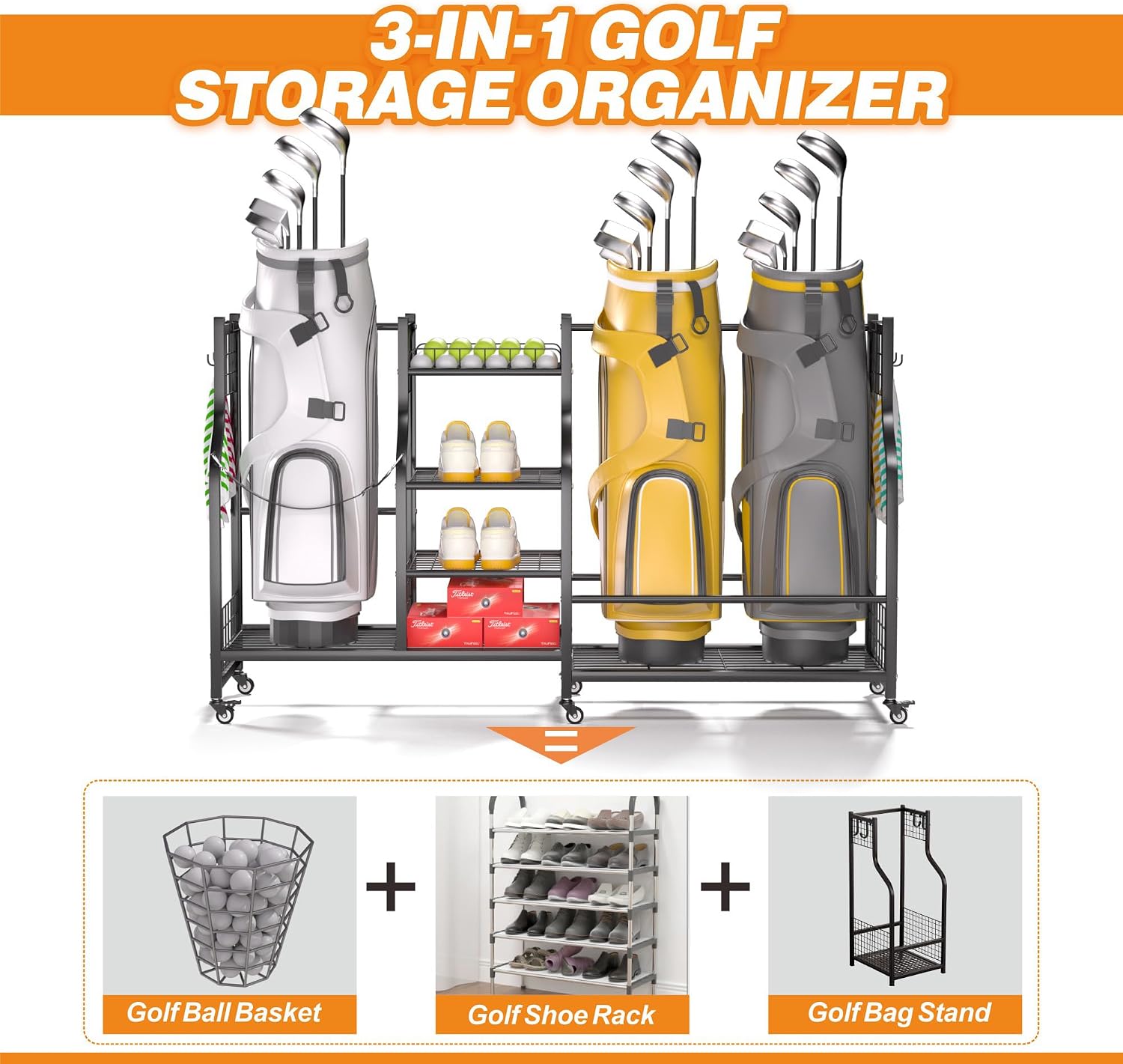 Support de rangement pour sac  - Golf Equipment Organizer For Garage avis et prix