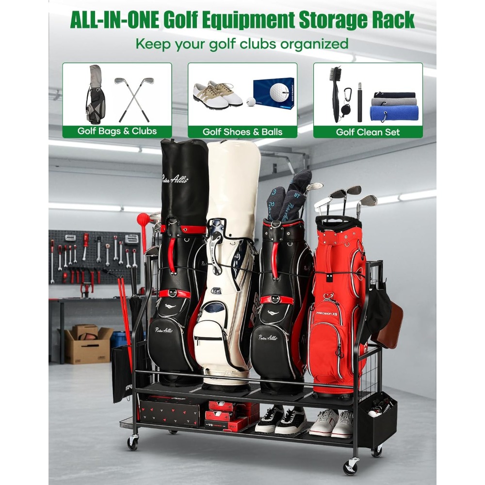 Support de rangement pour sacs - Golf Equipment Organizer For Garage avis et prix