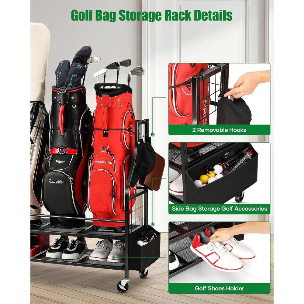 Support de rangement pour sacs - Golf Equipment Organizer For Garage avis et prix
