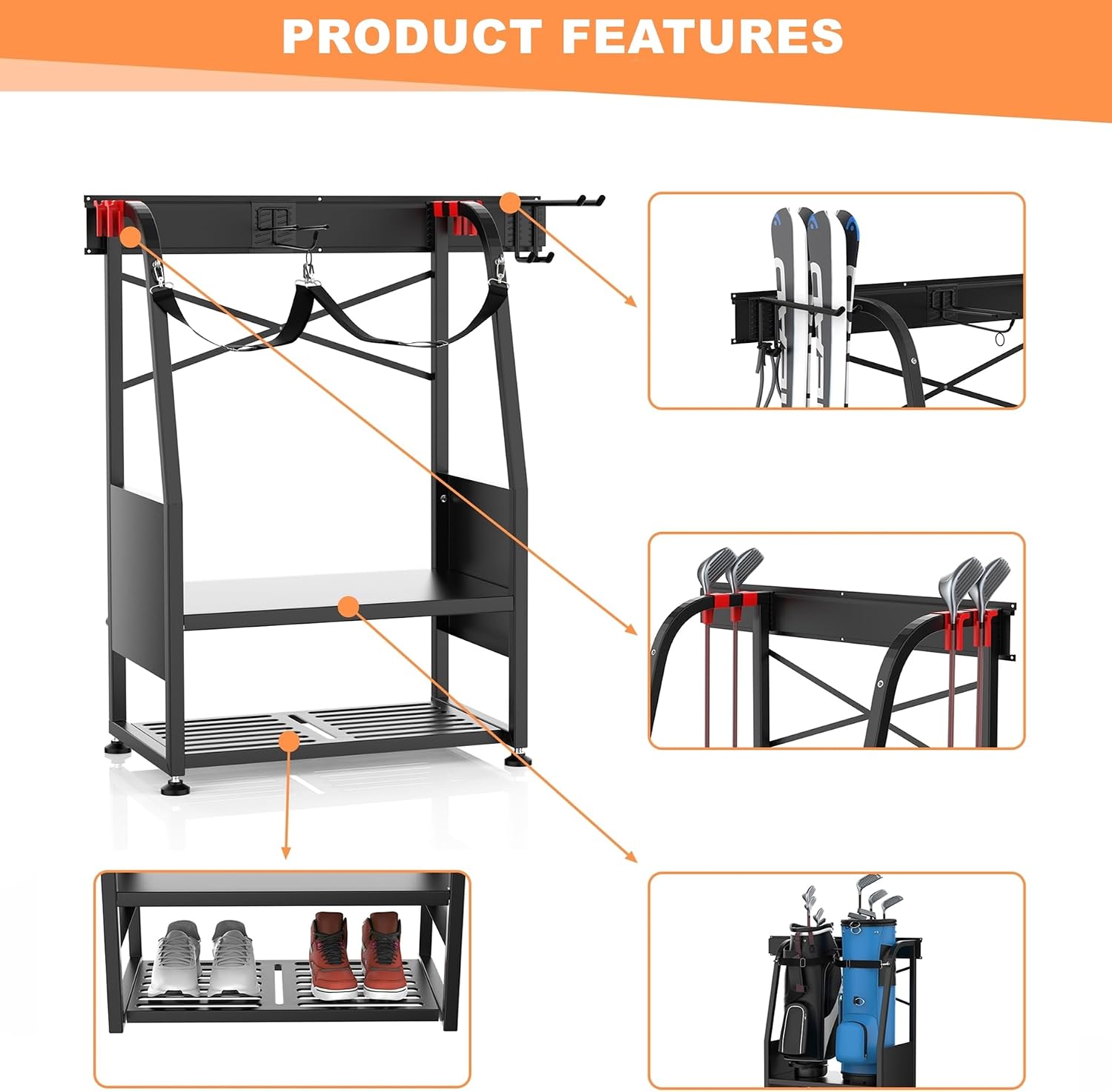 Organisateur mural pour sacs d - Golf Equipment Organizer For Garage avis et prix
