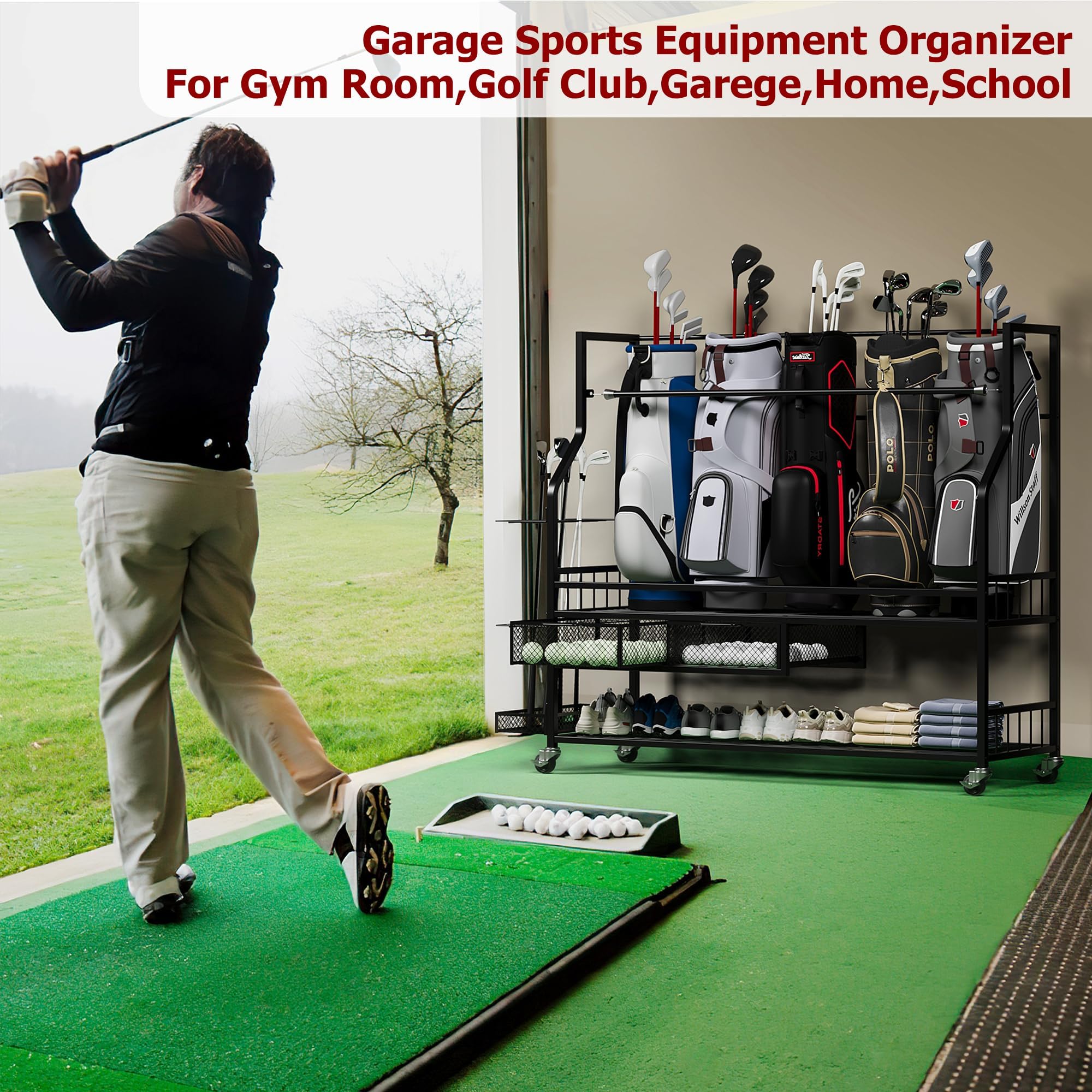 Organisateur de rangement pour - Golf Equipment Organizer For Garage avis et prix