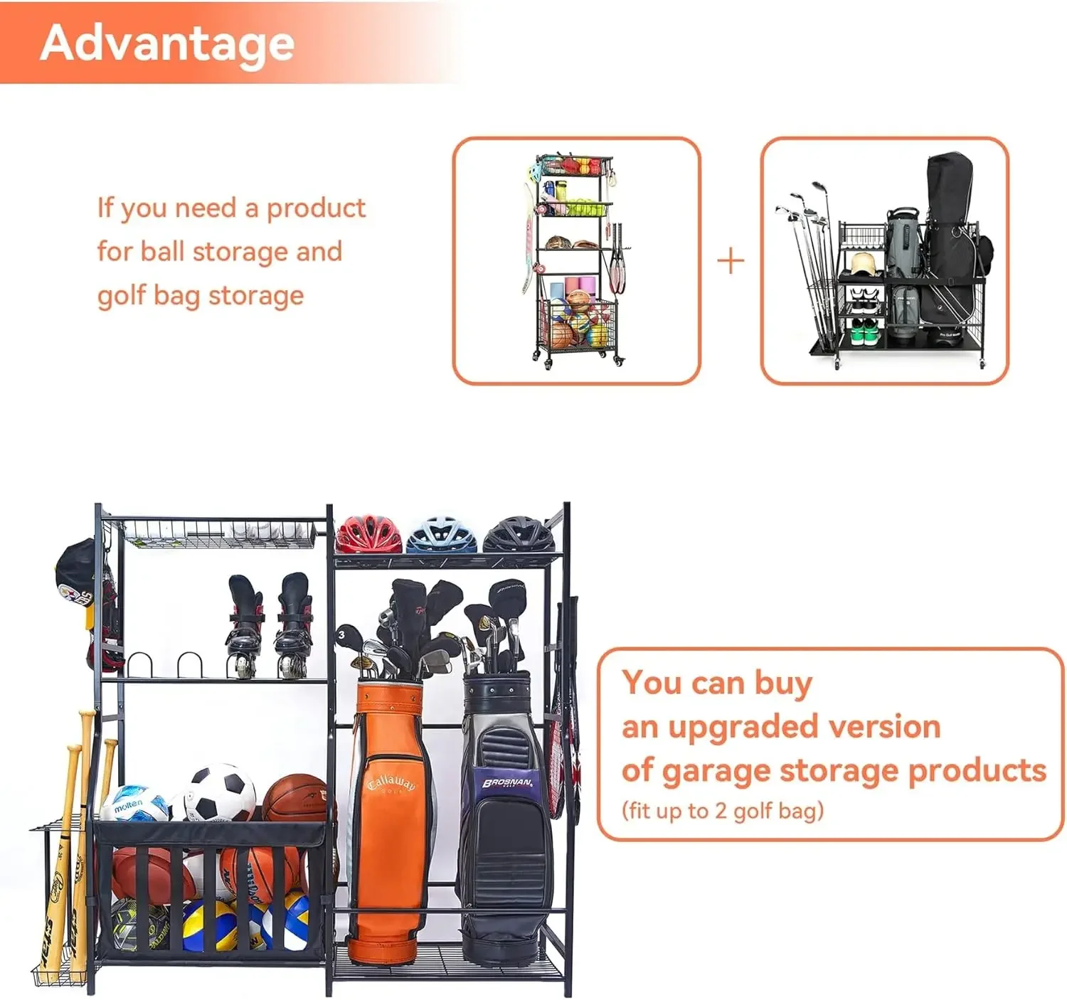 Organisateur d'équipement spor - Golf Equipment Organizer For Garage avis et prix
