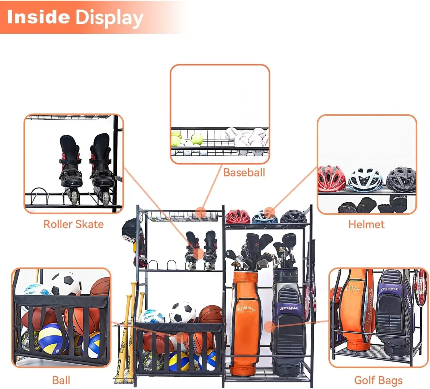 Organisateur d'équipement spor - Golf Equipment Organizer For Garage avis et prix